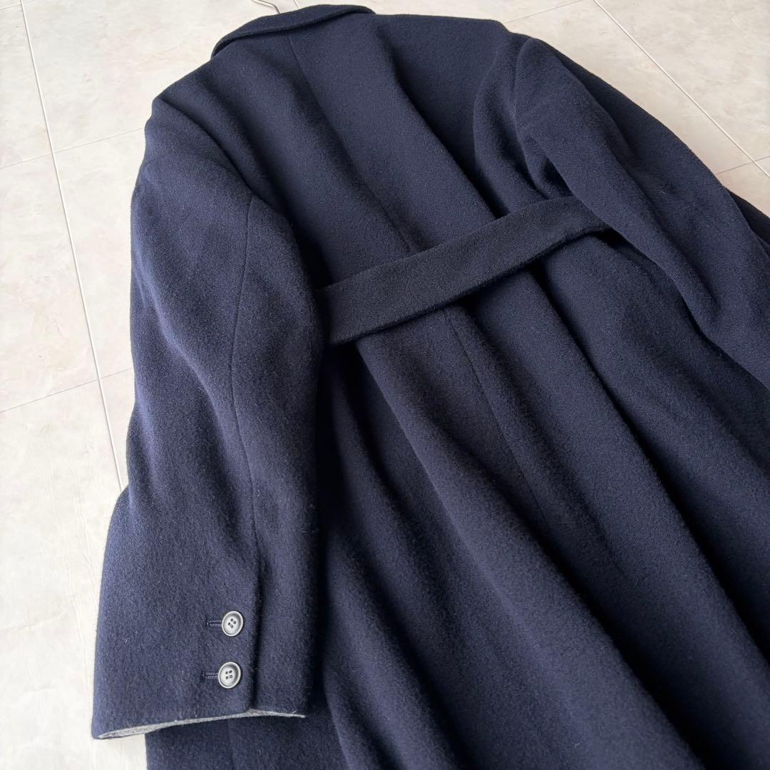 北欧 暮らしの道具店 3WAY 襟のかろやかチェスターコート 濃紺 ネイビー F