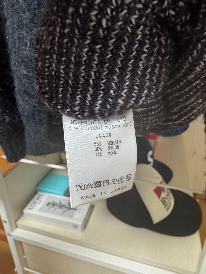 needles モヘアカーディガン パピヨン柄 ニードルス