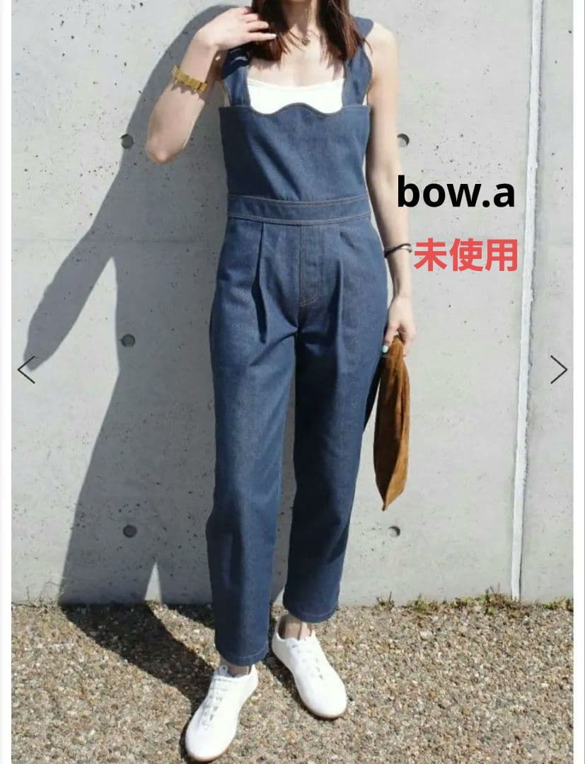 みい出品 未使用 bow.a ボウエー DENIM SALOPETTE