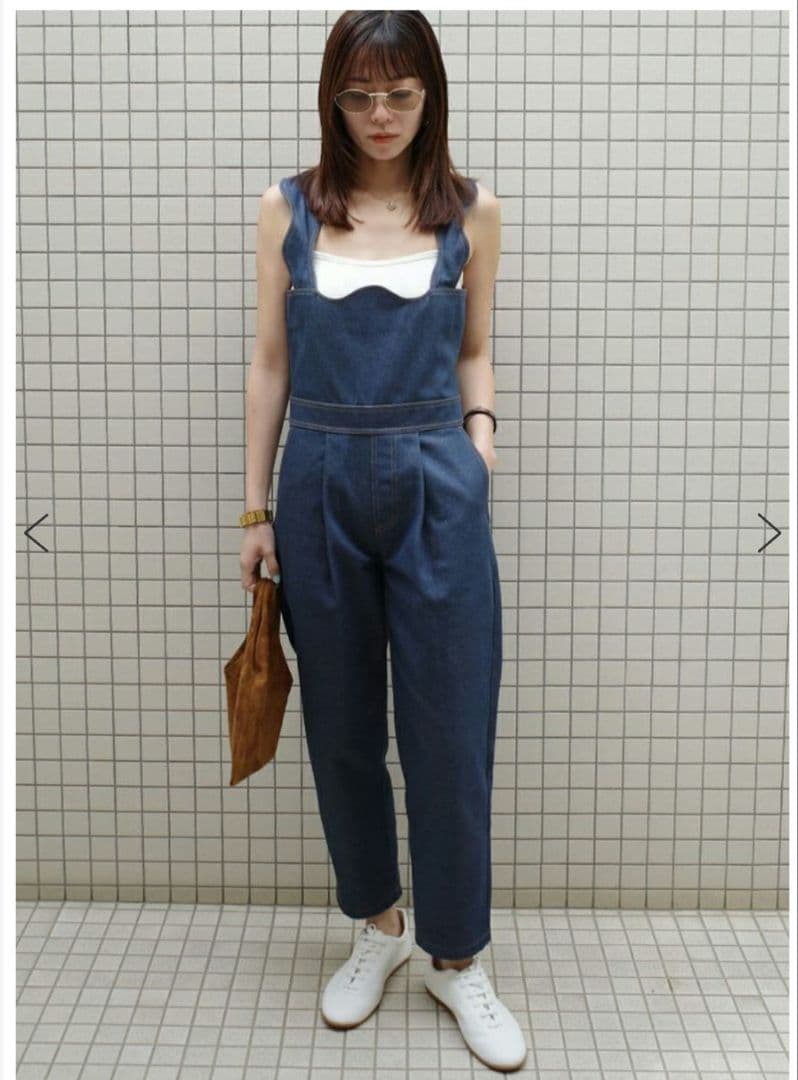 みい出品 未使用 bow.a ボウエー DENIM SALOPETTE