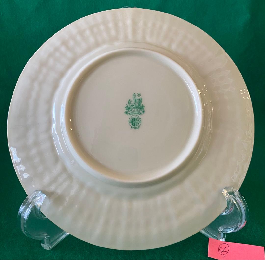 belleek ベリーク リンペット ケーキ皿 プレート 縁飾り付き 4枚