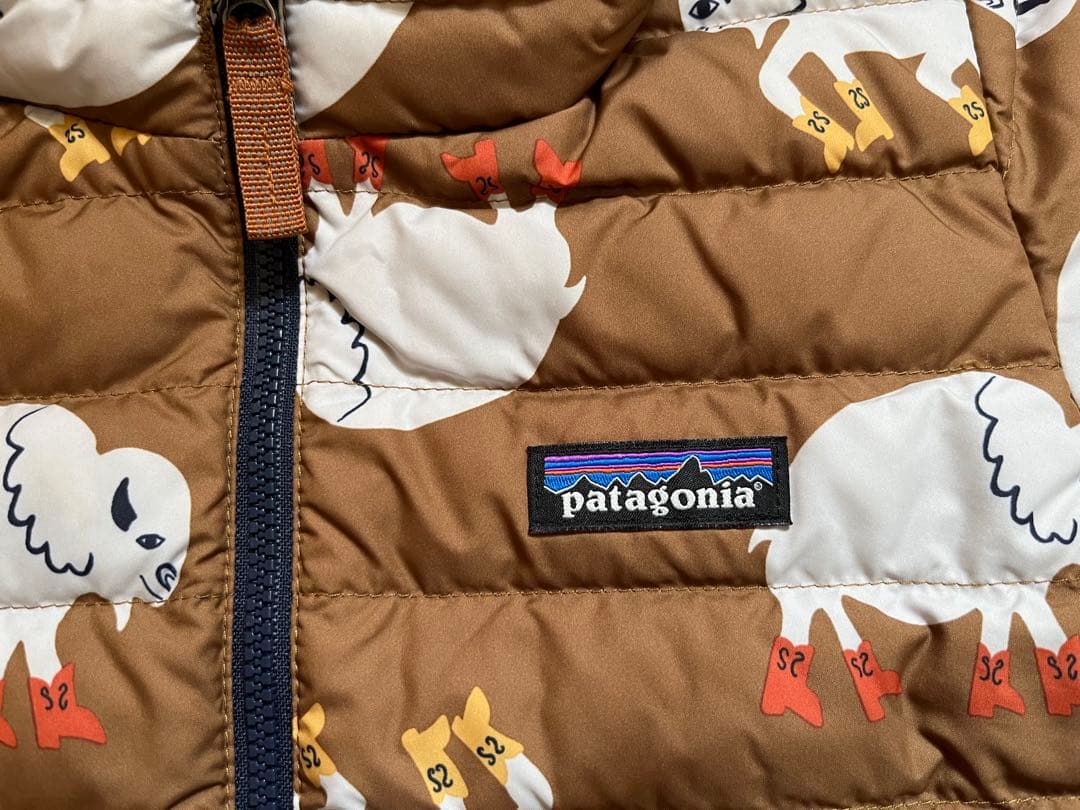 パタゴニア　ダウン　2T キッズ　バッファロー　ブラウン