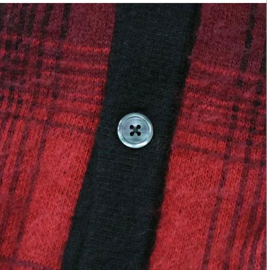 フェローズ 24W-PONC1 オンブレーチェック ニットカーディガン