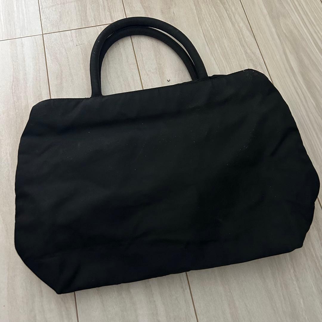 最終値下げ‼️【極美品】プラダ ナイロン トートバッグ 三角ロゴ ブラック 黒色