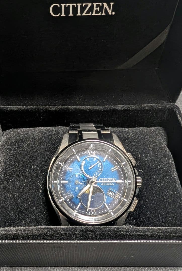 M*e様 【美品】シチズンATTESA ルナプログラム 夜空　限定品 BY100