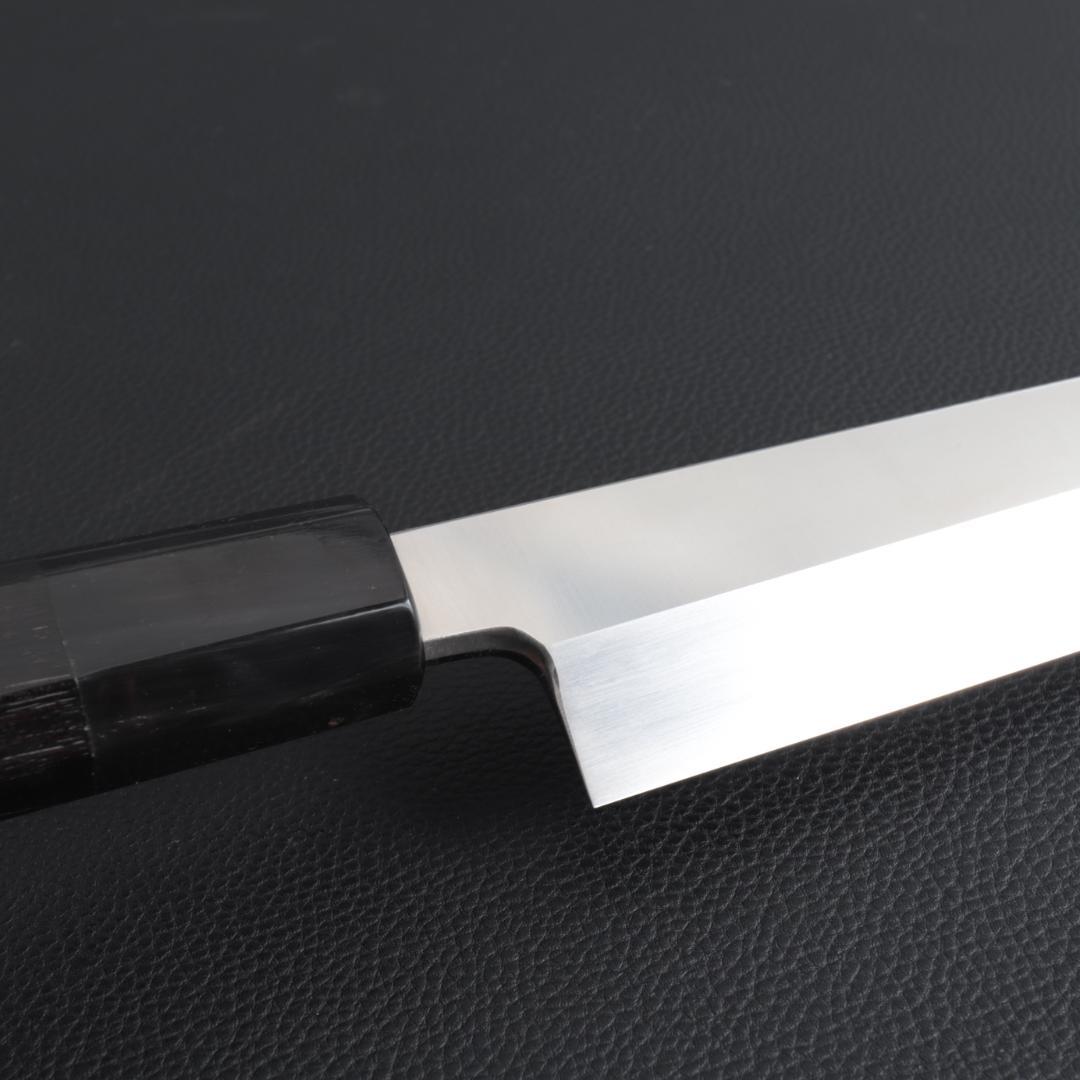 9801 柳刃包丁 尺一 刃は究極の切れ味 刺身包丁 和包丁 黒檀黒水牛角八角柄