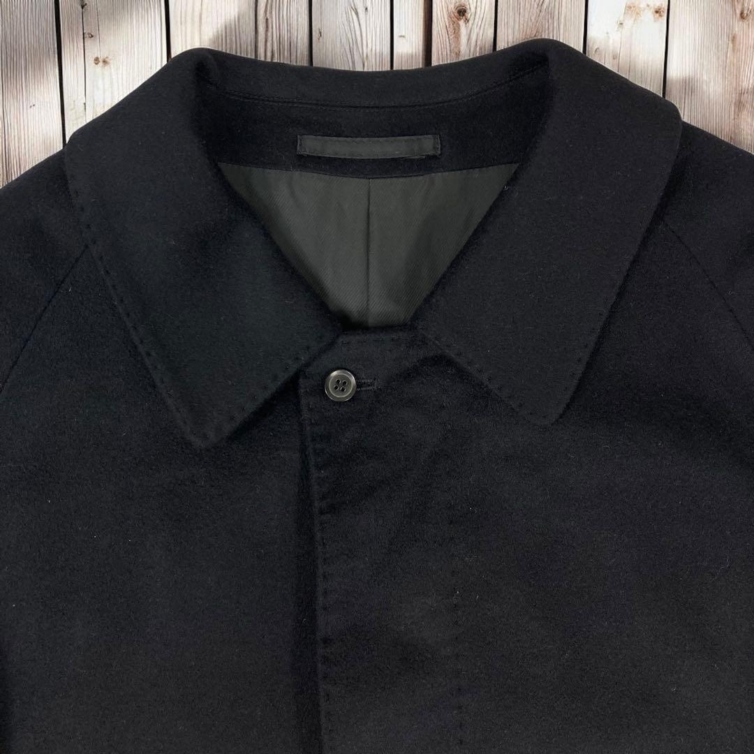 10M356◯ LoroPiana 黒 カシミヤ100% ロングコート アウター