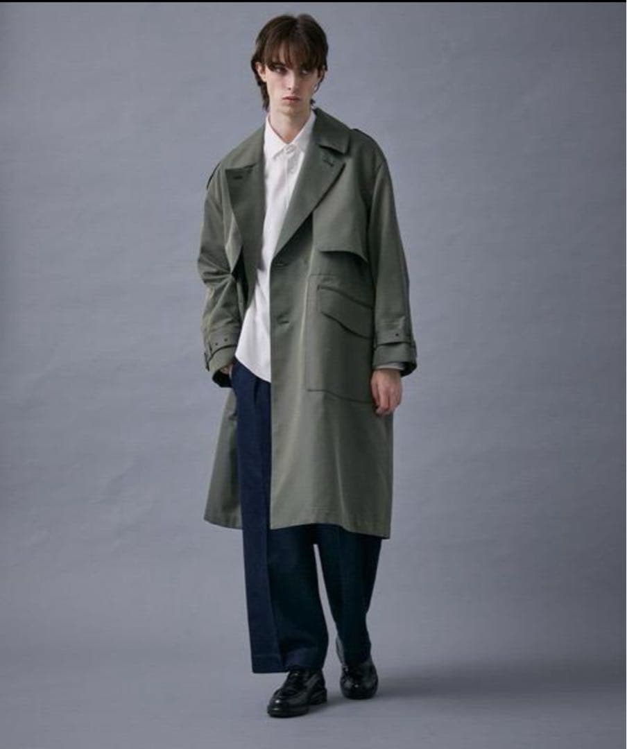 PUBLIC TOKYO 定価63800円コットンギャバハイクラストレンチコート