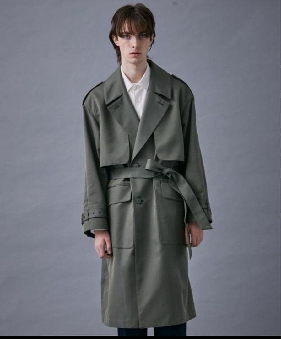 PUBLIC TOKYO 定価63800円コットンギャバハイクラストレンチコート