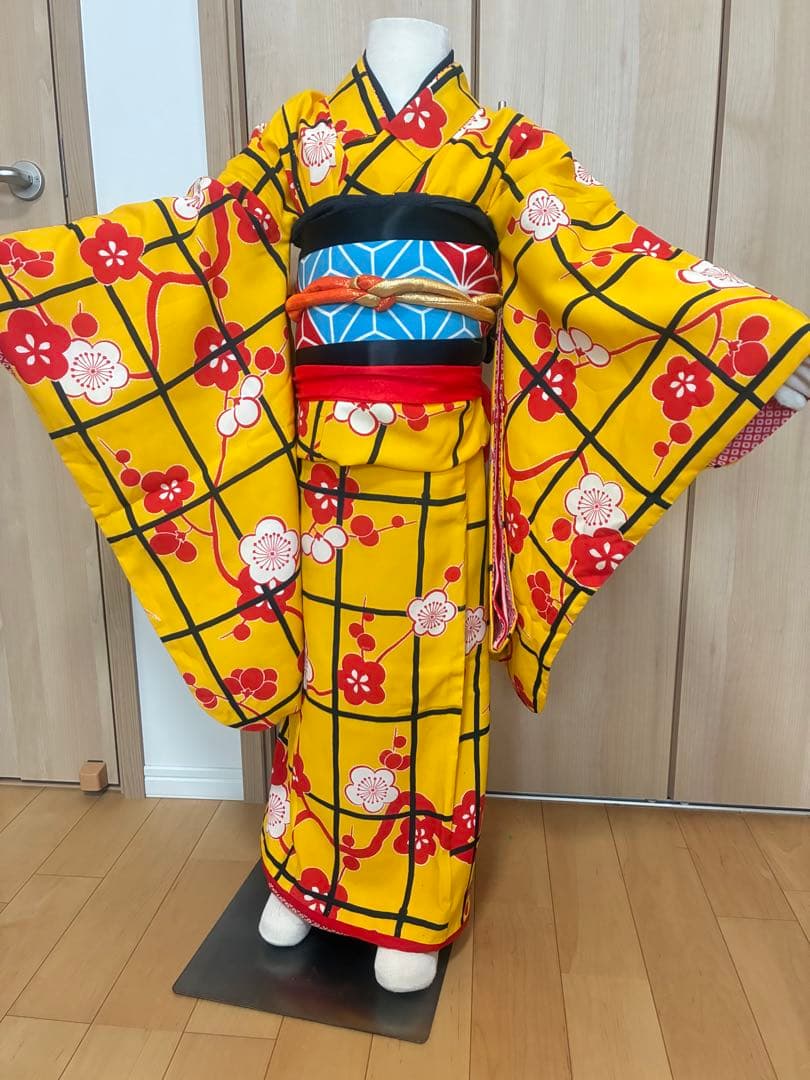 町娘風　七五三 7歳 女の子 着物セット レトロ