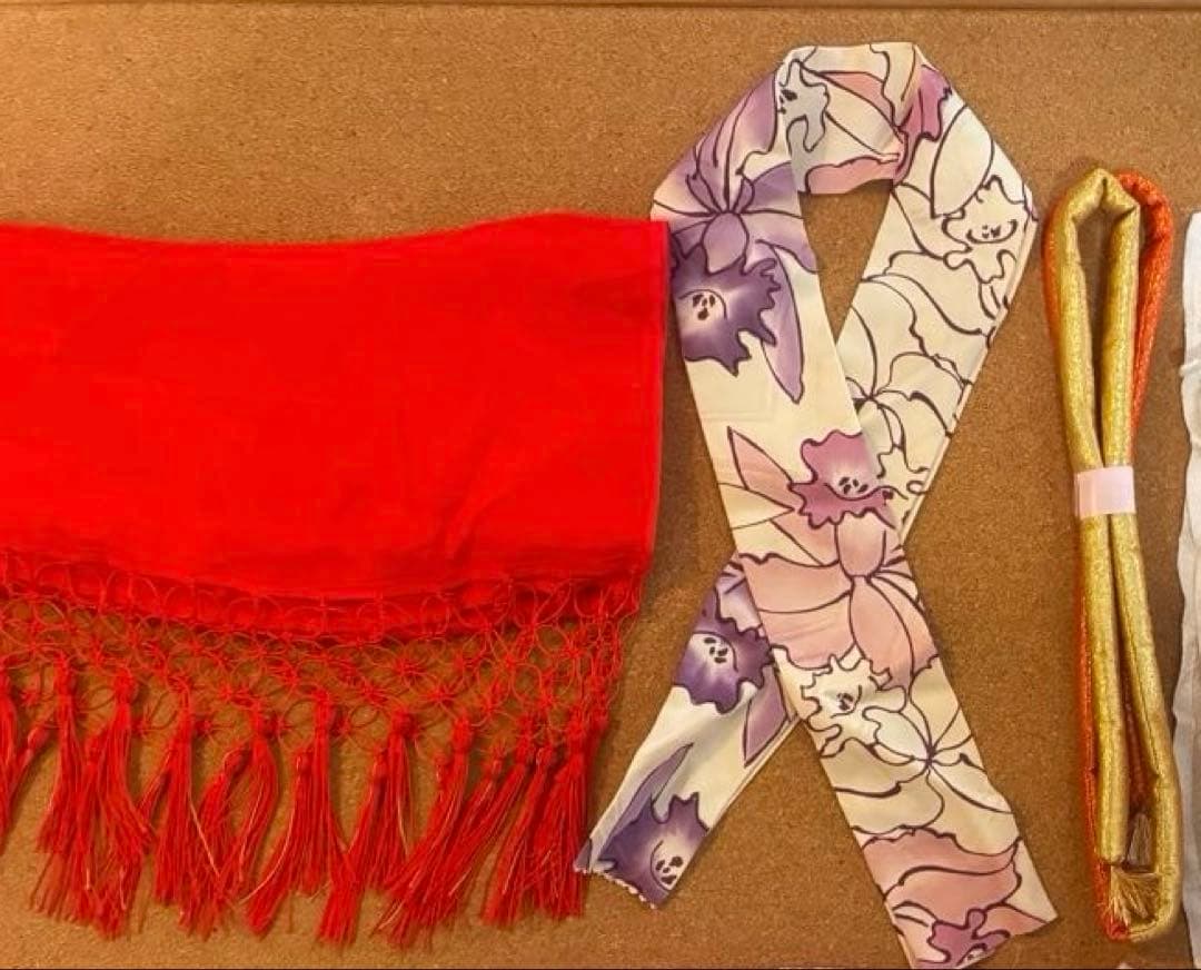 町娘風　七五三 7歳 女の子 着物セット レトロ