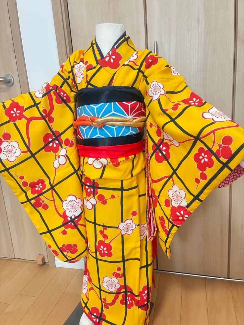 町娘風　七五三 7歳 女の子 着物セット レトロ