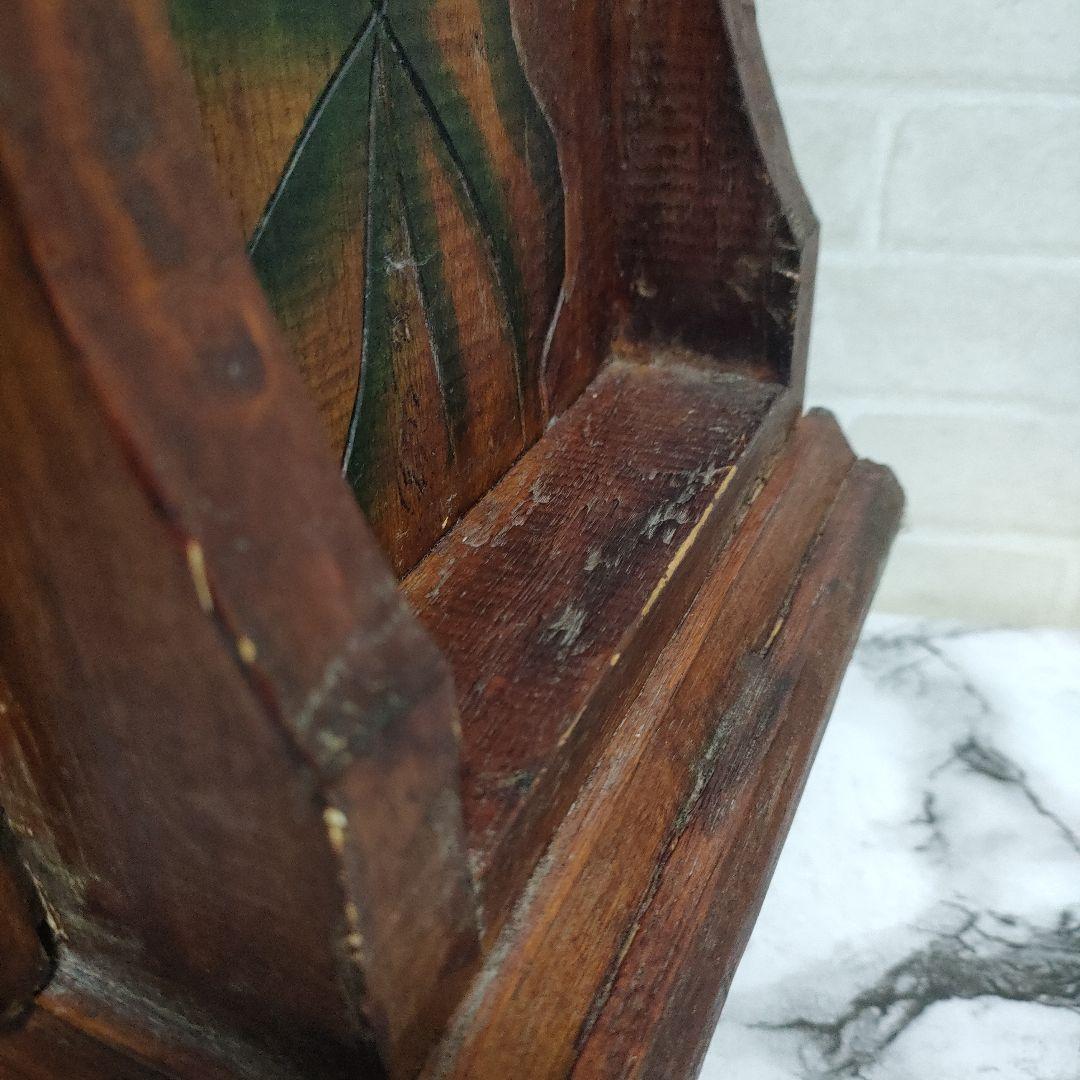 アジアン家具 バリ島 ロータス柄 木製 チェスト 4段引き出し 猫脚