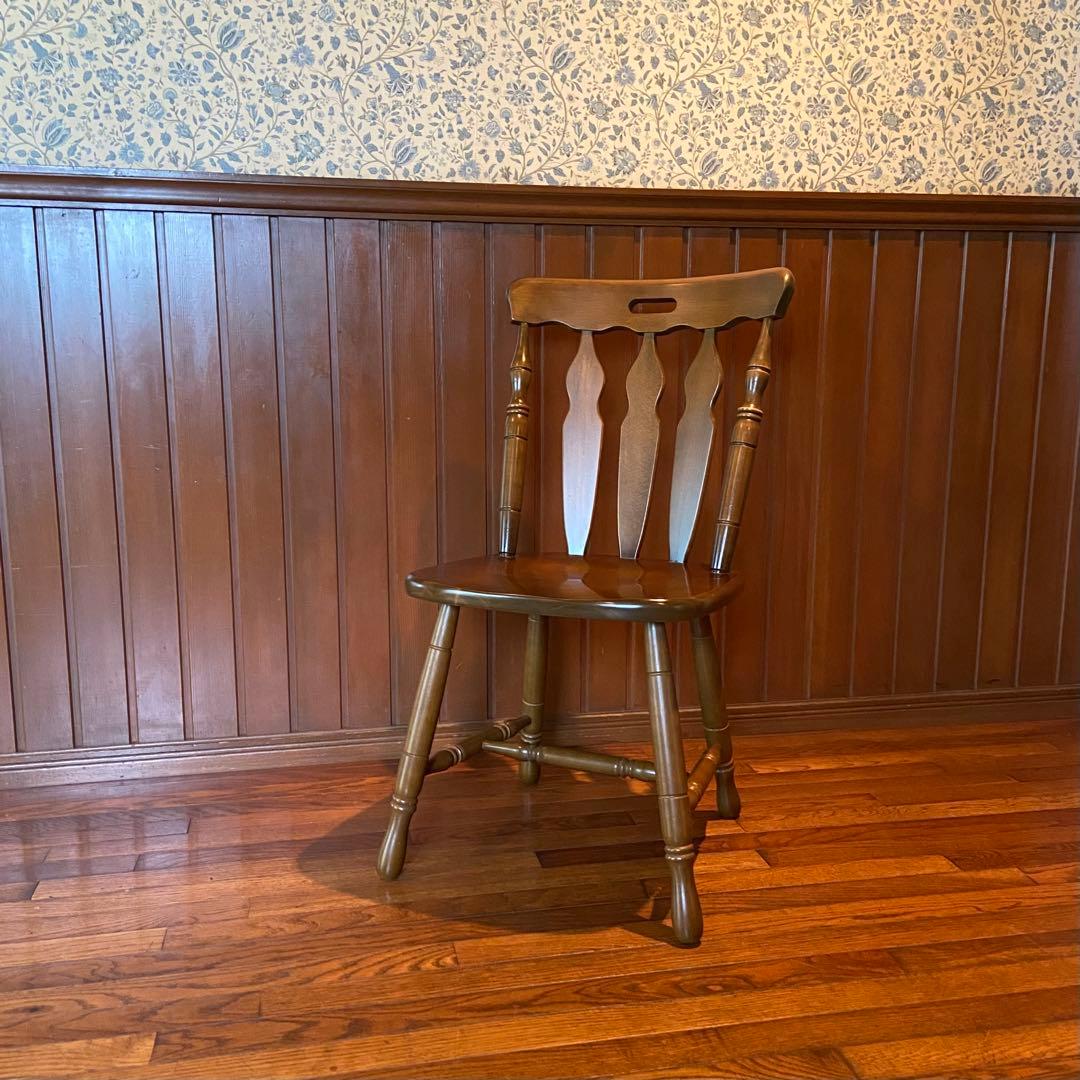 ウィンザーチェア　美品　天然木　ダイニングチェア　椅子