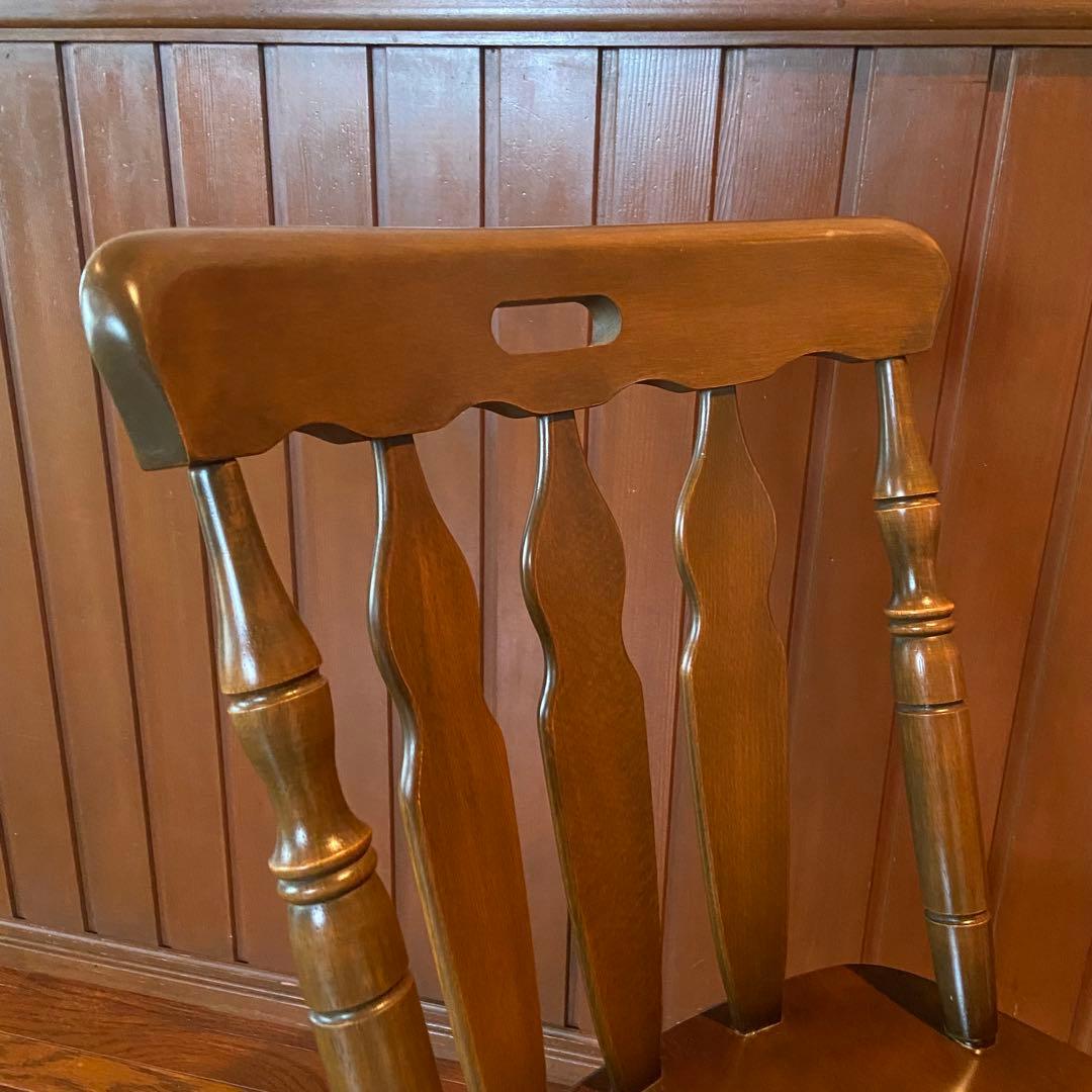 ウィンザーチェア　美品　天然木　ダイニングチェア　椅子