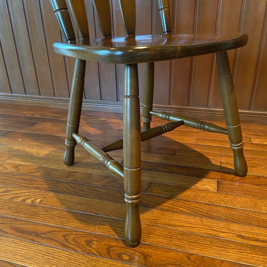 ウィンザーチェア　美品　天然木　ダイニングチェア　椅子