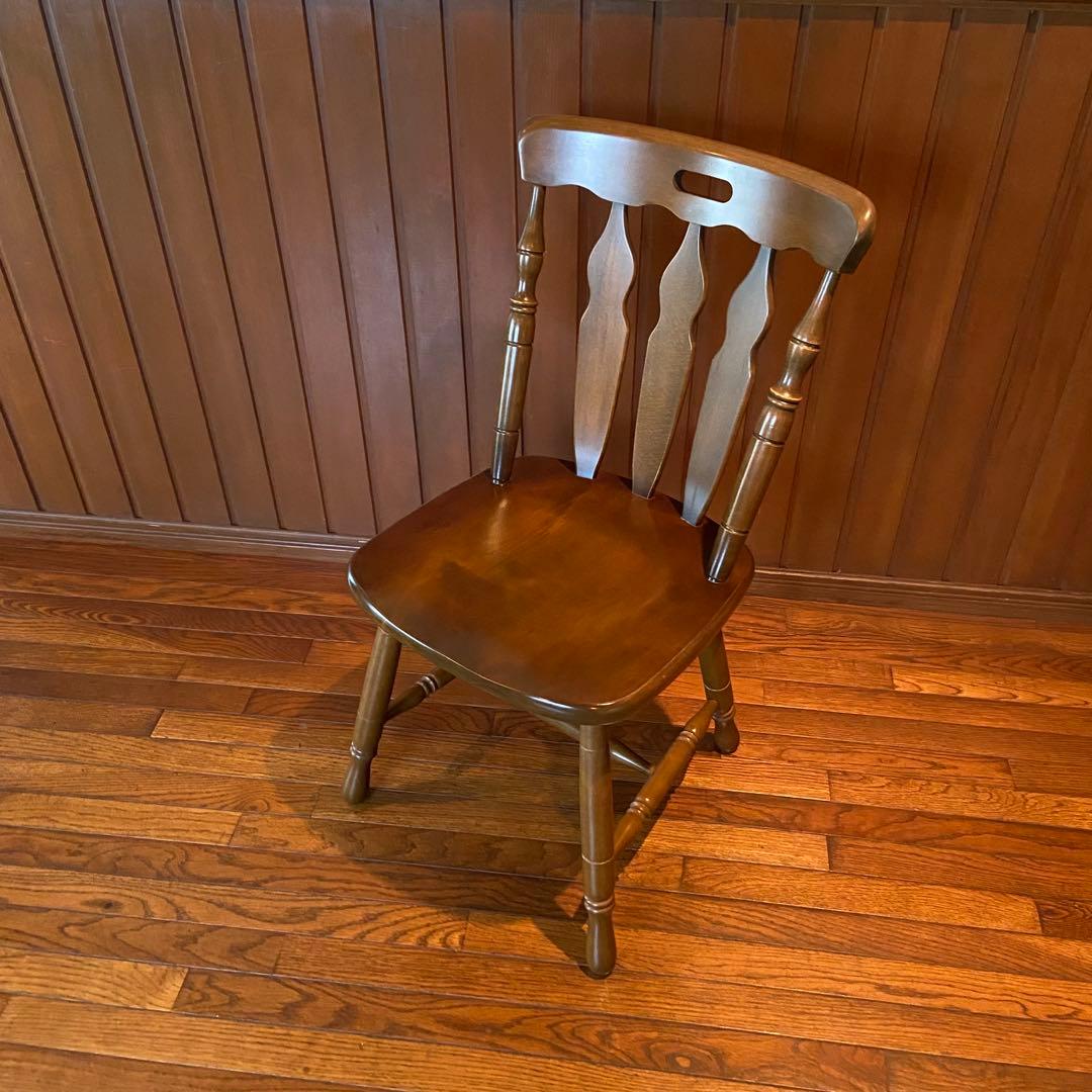 ウィンザーチェア　美品　天然木　ダイニングチェア　椅子