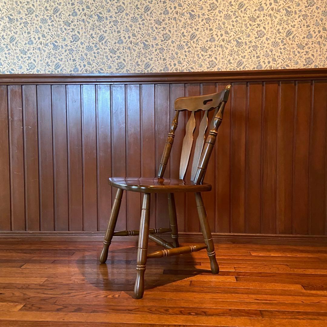 ウィンザーチェア　美品　天然木　ダイニングチェア　椅子