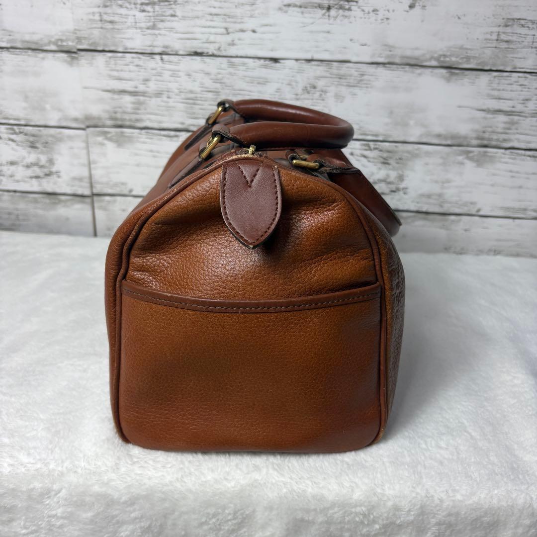 美品　希少　Burberrysバーバーリー ミニボストンバッグ　レザー　ブラウン