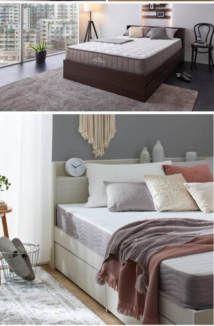 圧縮ロールホテルプレミアム　高密度ポケットコイルマットレス　シングル　ホワイト