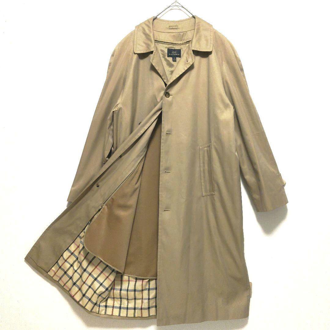 美品　ブルックスブラザーズ　ロング　バルマカンコート　ステンカラー　ライナー付