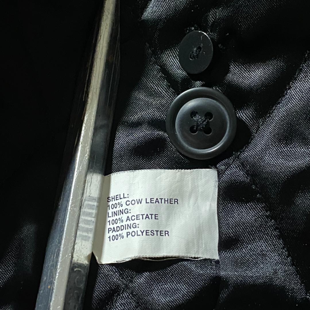 00s 名作 GAP カウレザージャケット ブラック