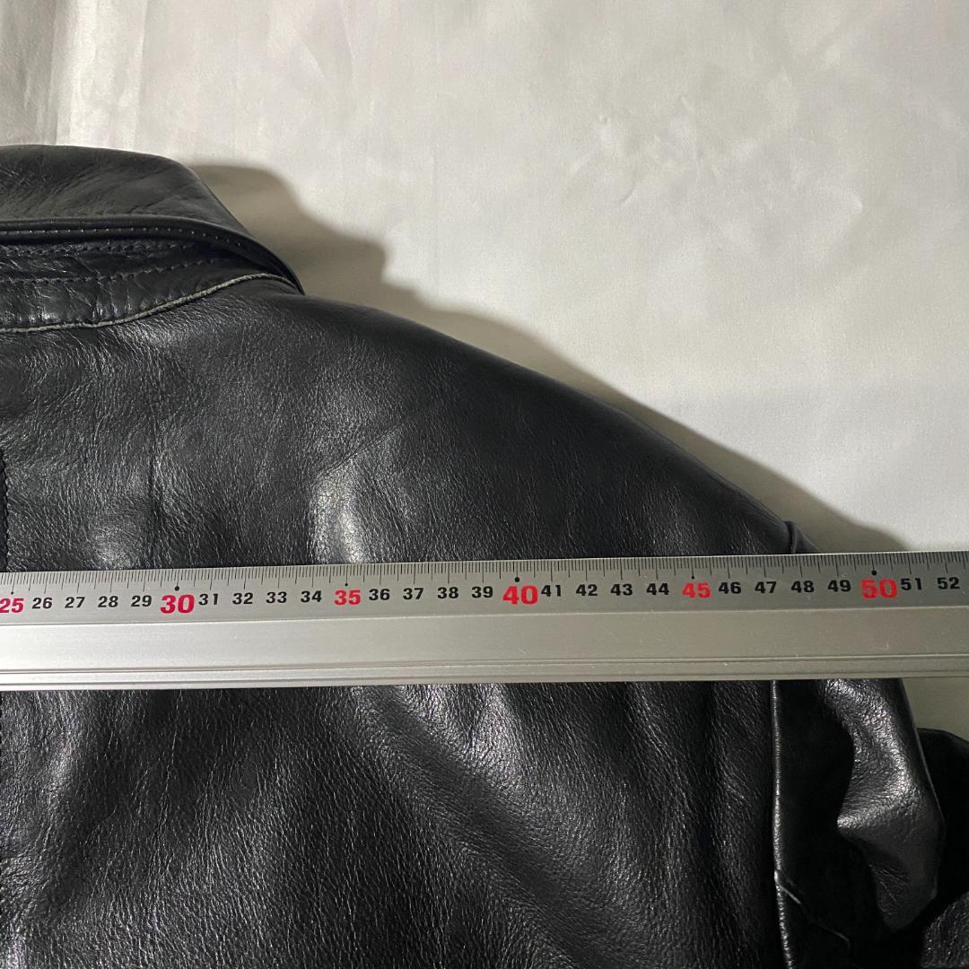 00s 名作 GAP カウレザージャケット ブラック