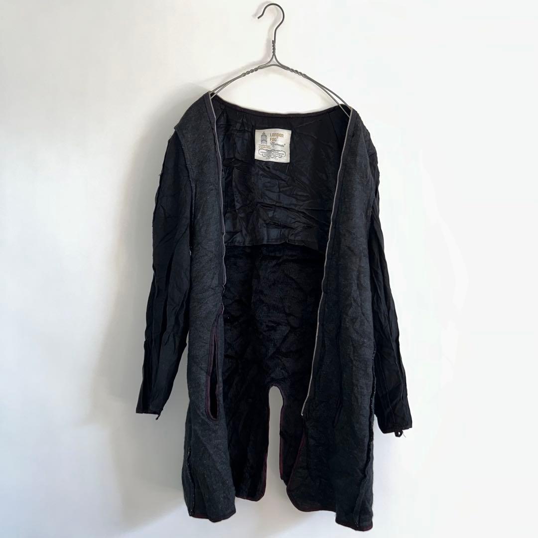 70s アメリカ製 ロンドン フォグ LONDON トレンチ コート 黒