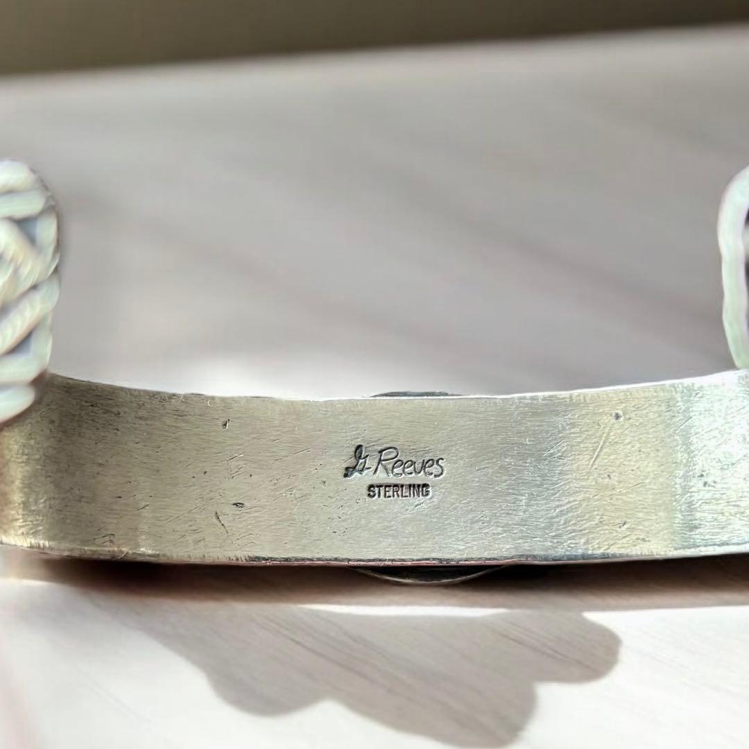 【希少】Gary Reeves シルバーバングル ナバホ ターコイズ