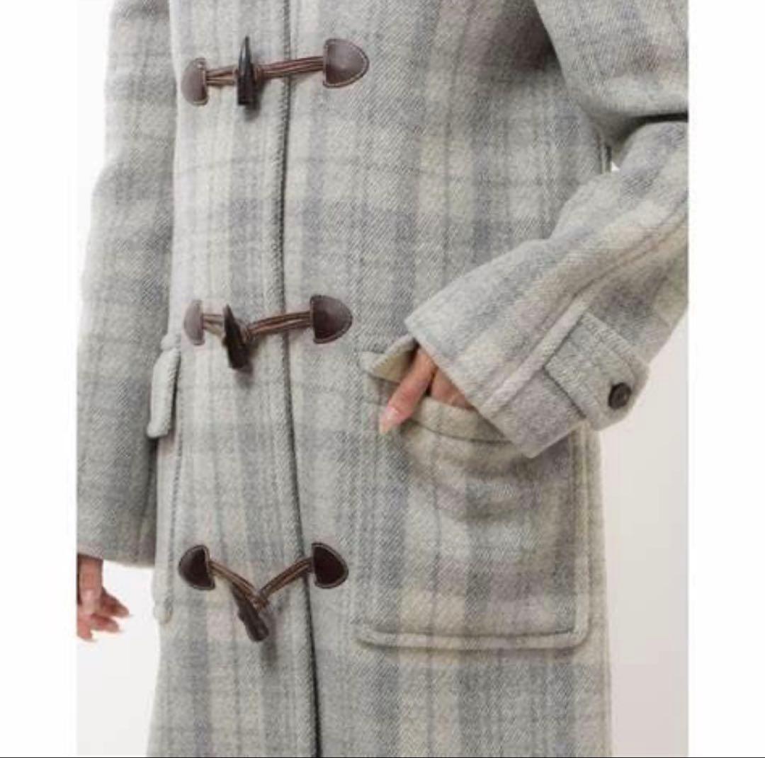 未使用級 現行品 定価18万円 オールドイングランドチェック ダッフルコート