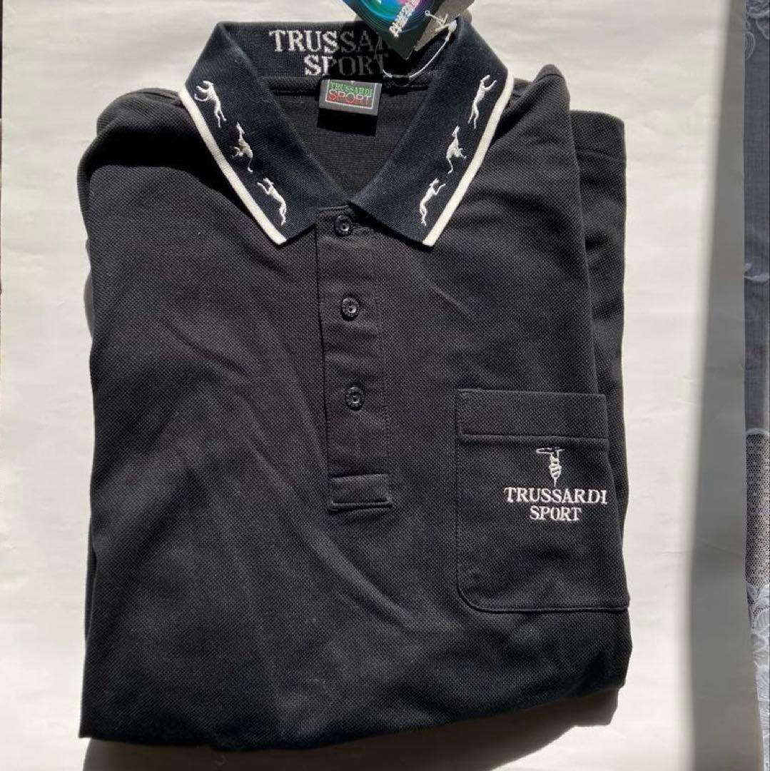 ★新品未使用★TRUSSARDI SPORT 長袖シャツ　タグ付き　ブラック