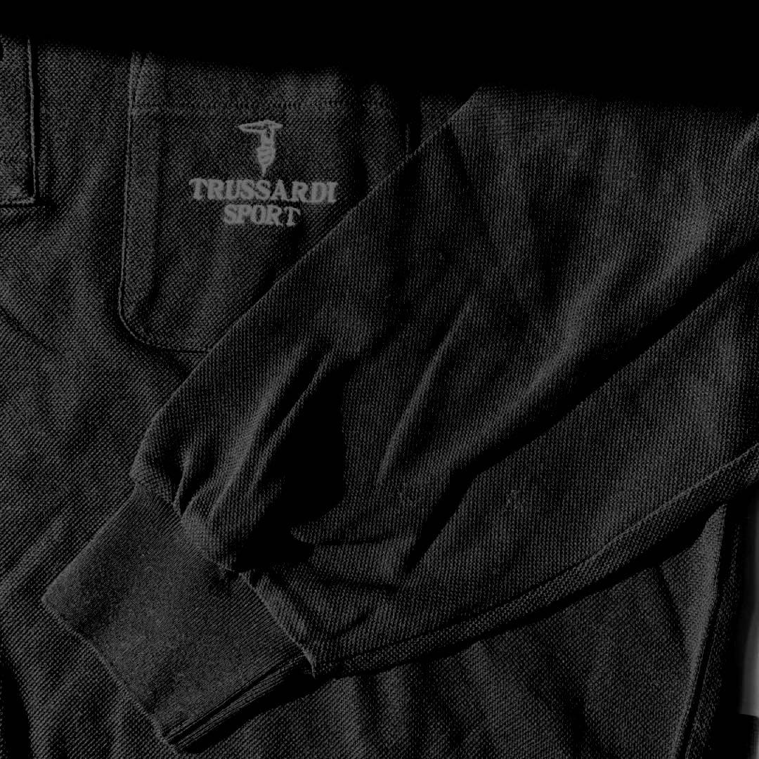 ★新品未使用★TRUSSARDI SPORT 長袖シャツ　タグ付き　ブラック