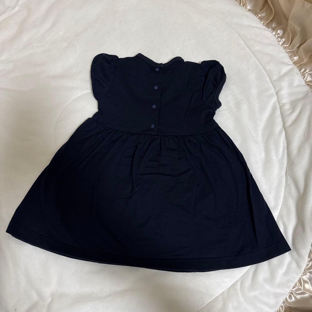 《新品未使用》familiar ワンピース 90 ネイビー ポケット付き