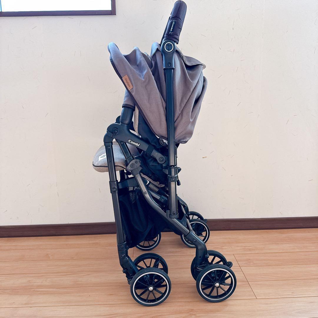 コンビ スゴカルα 4キャスコンパクト エッグショック シンプライト グレージュ