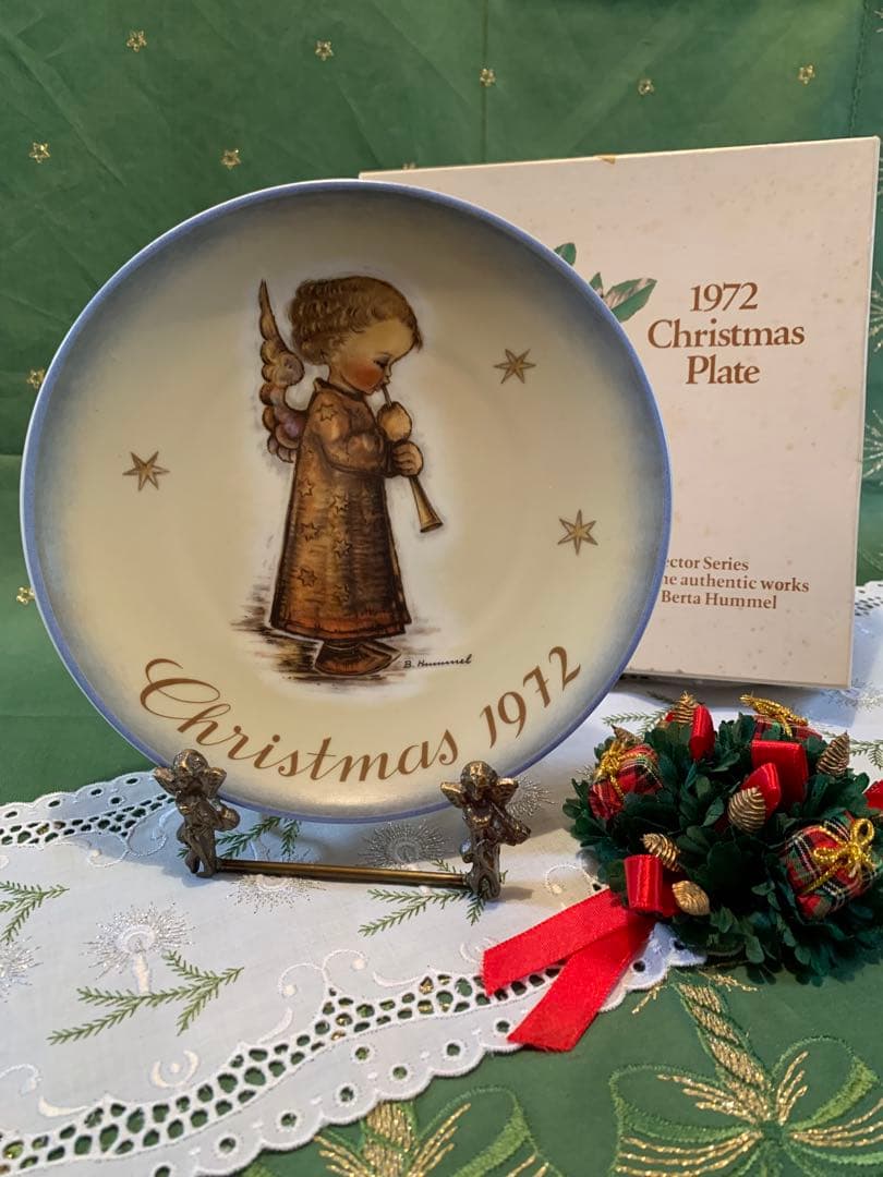 フンメル人形　レアな箱入りコレクターシリーズ1972年のクリスマスプレート！