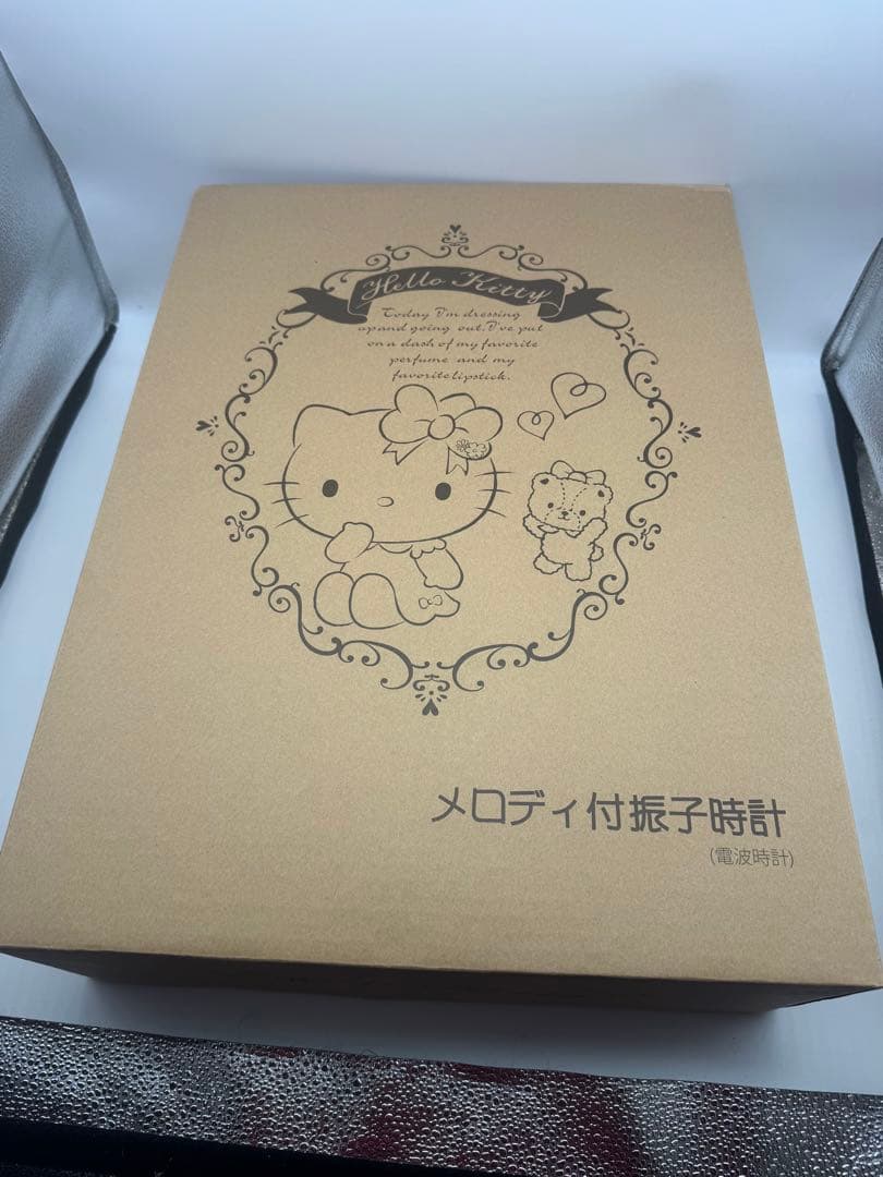 メロディ付き振子時計 ハローキティ　開封済み未使用品