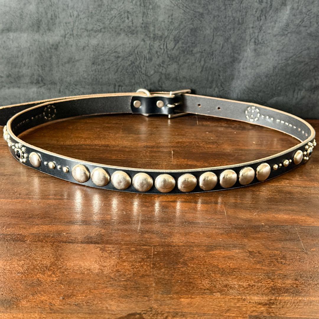 スタッズナローベルトQuiet UKサドル23mm34inch110cm