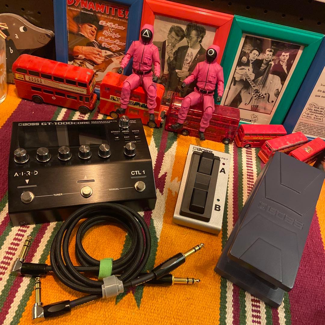 BOSS GT-1000 CORE FS-7 EV-30 TRSケーブル1m×2