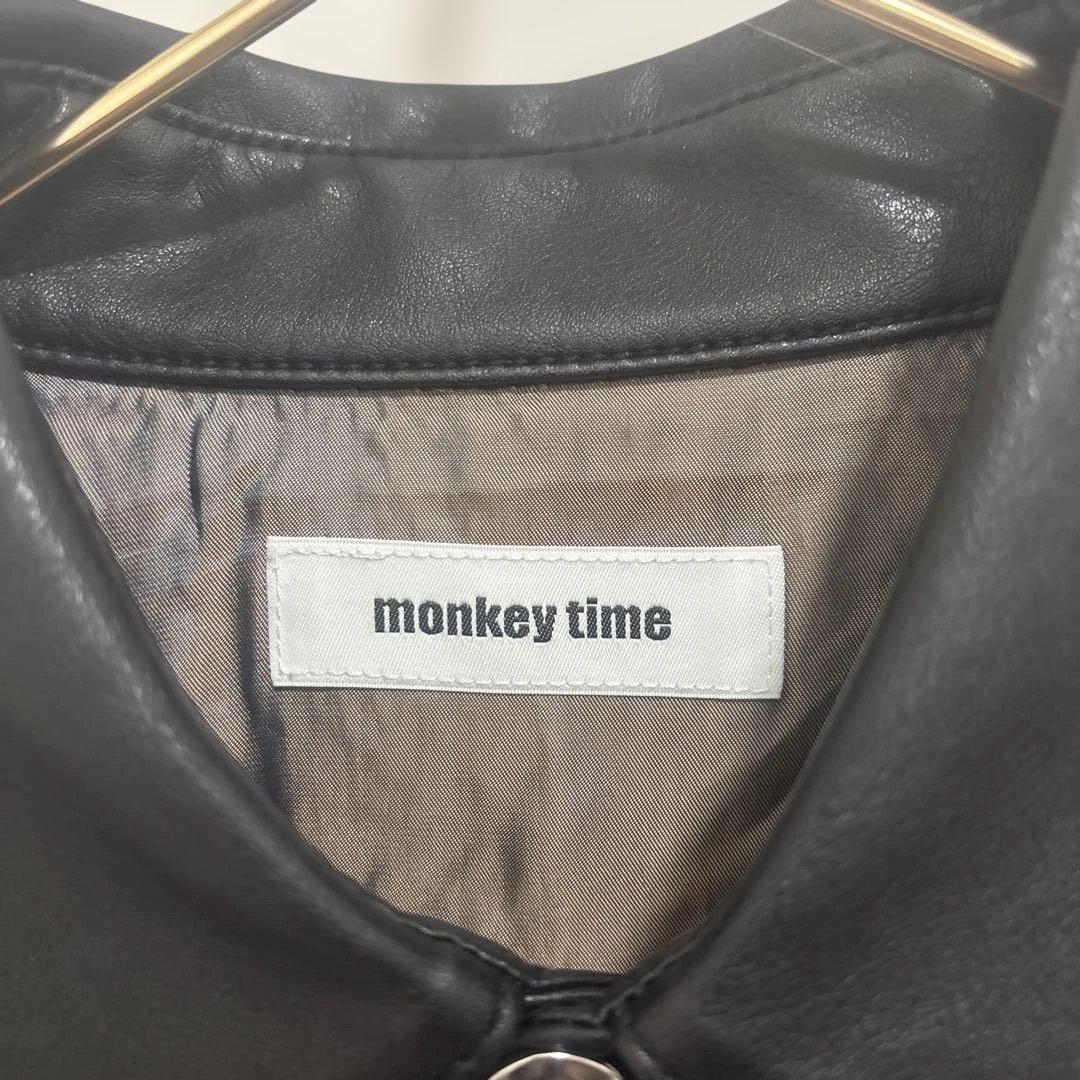 monkey time レザーライク CPO シャツ レザージャケット Mサイズ