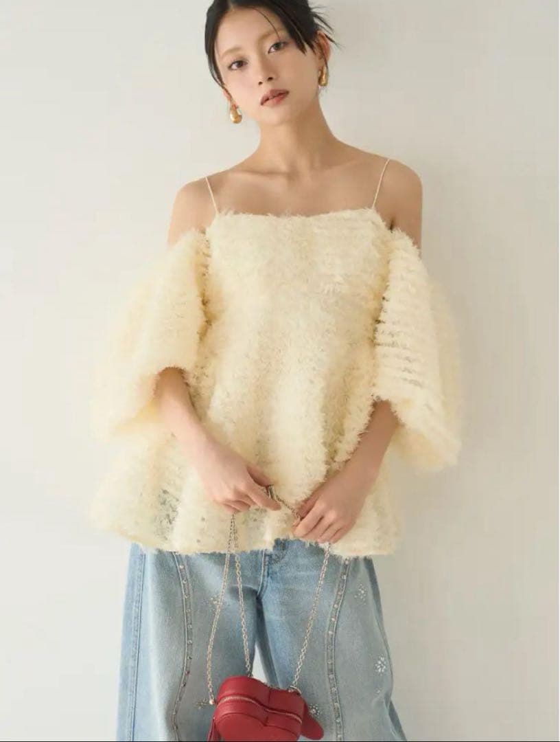 LILY BROWN 3wayチュールペプラムビスチェ