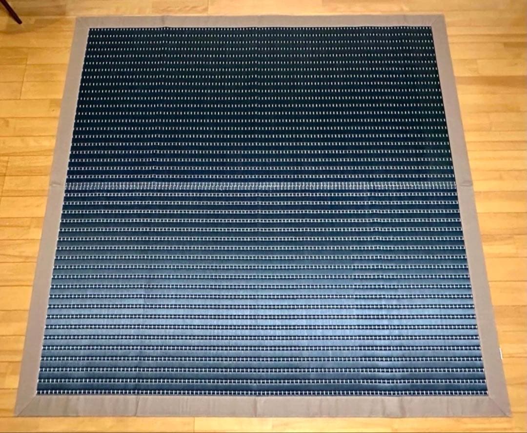 添島勲商店 国産 い草花ござ 掛川織り「粋 」約190×190cm