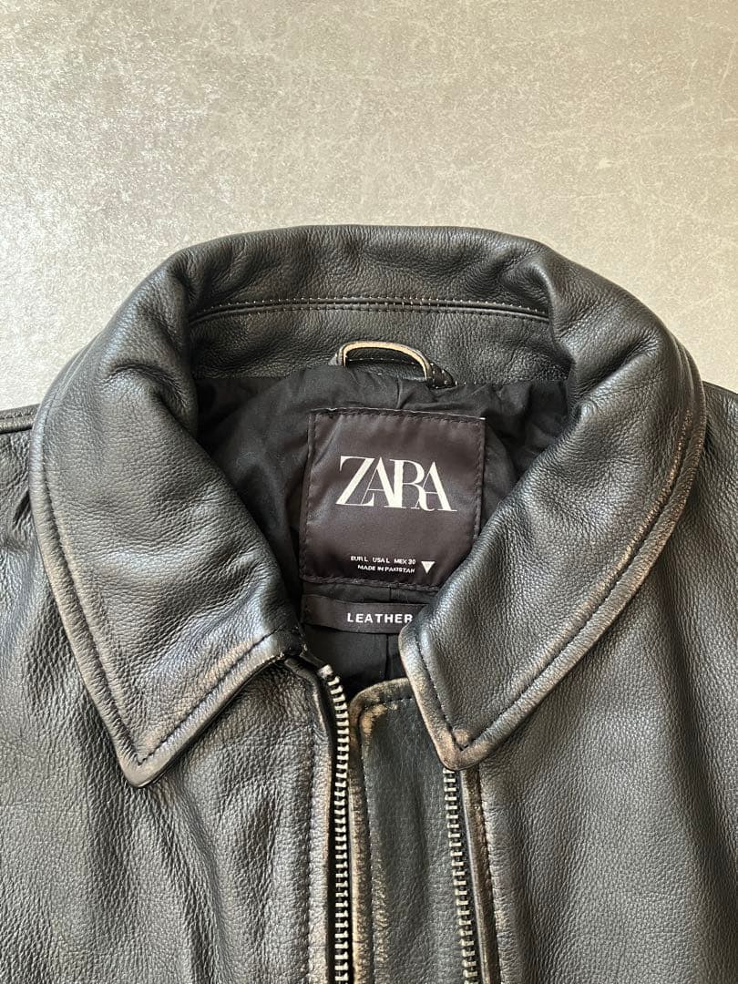 ZARA リアルレザージャケットL