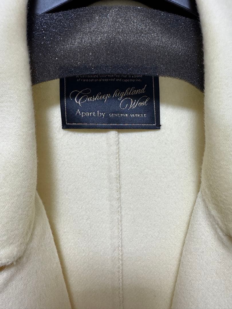 最終値下げ❗️【新品未使用】Apart byカシープスタンドロングコートMサイズ