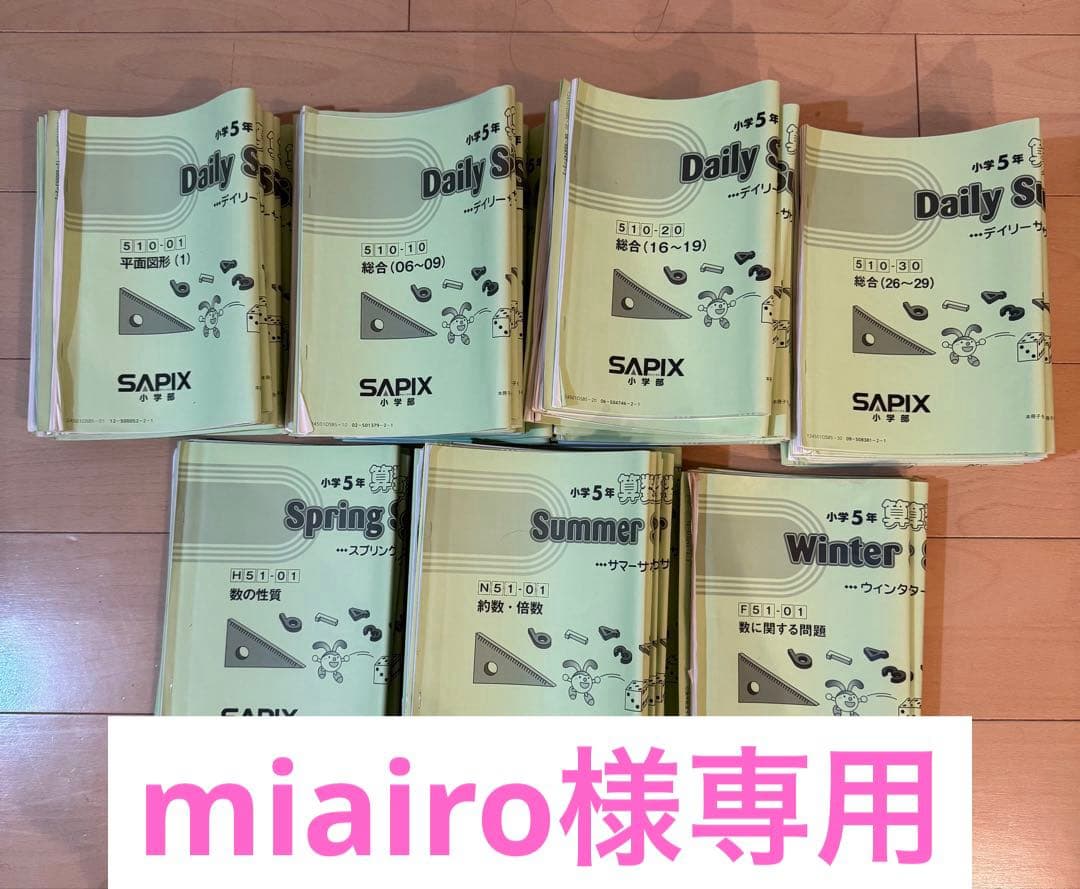 5年算数　サピックス デイリーサポート　2024年度版