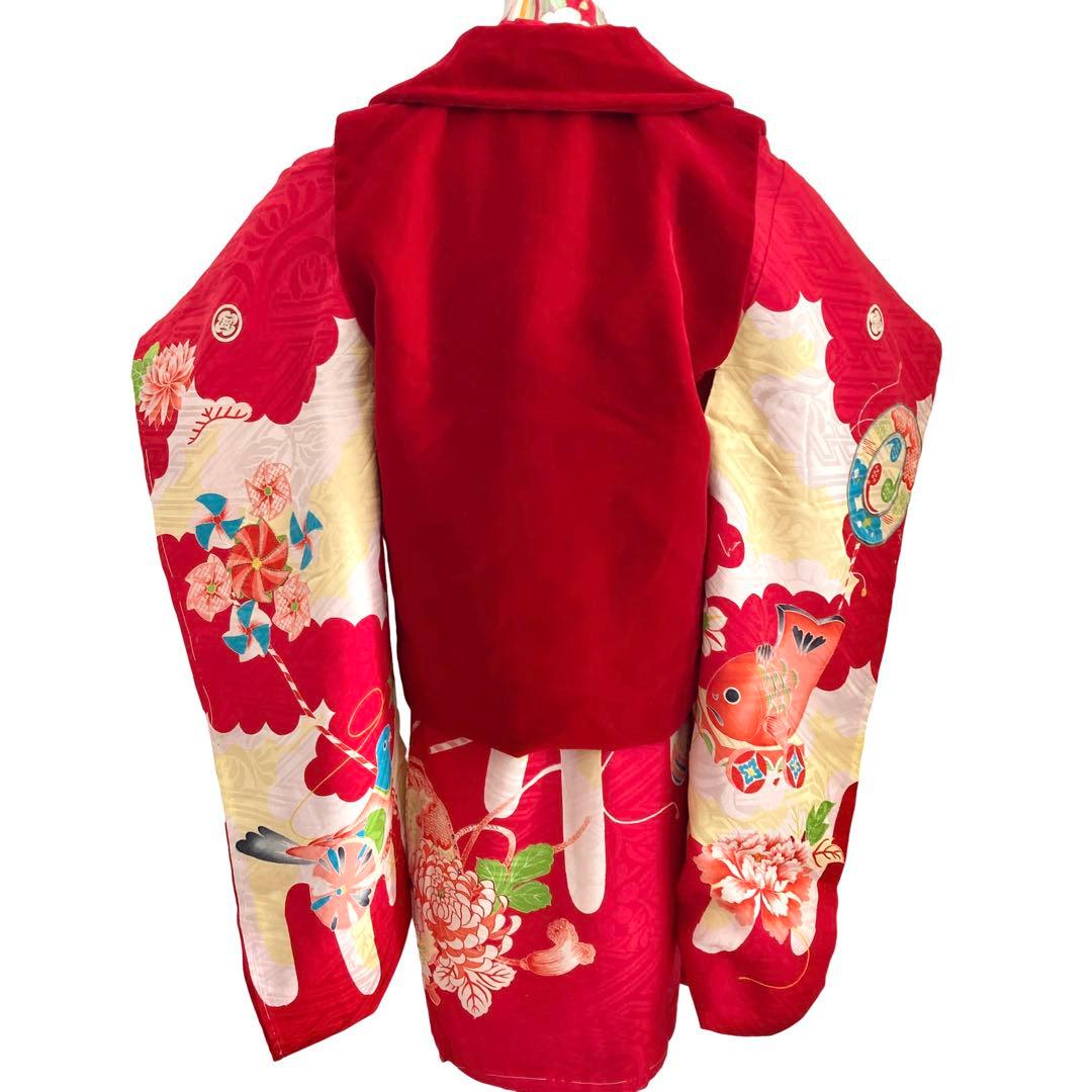 アンティーク 3歳 女の子 子供着物 七五三 アンティーク着物 NO