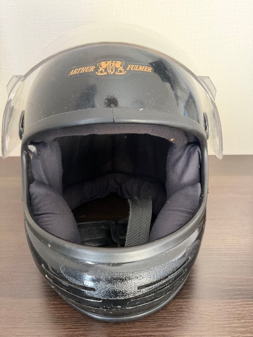 1970s Arthur Fulmerヘルメット 黒 Mサイズ ヴィンテージ