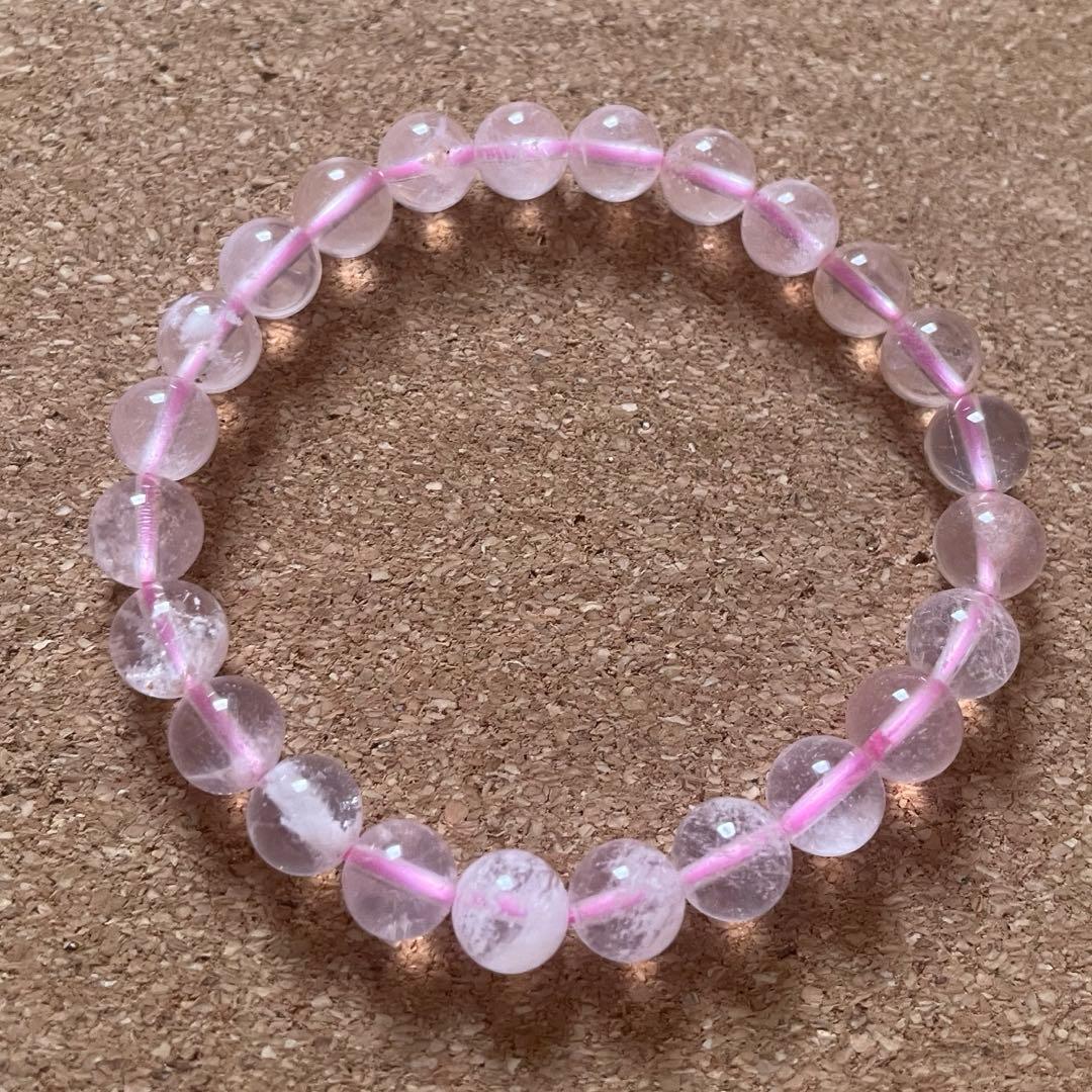 【ピンクセリサイト】7.5㎜ 天然石 ブレスレット 16㎝ 新春セール開催中！