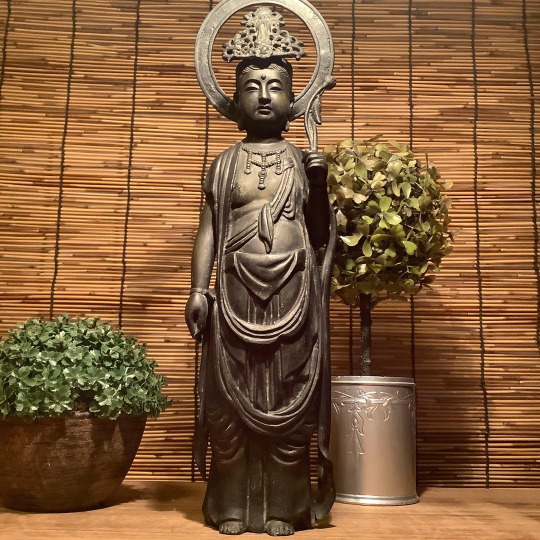 大正期「聖観世音菩薩」観音経・六観音・般若心経・功徳・慈悲・寺院仏閣祀り・古銅