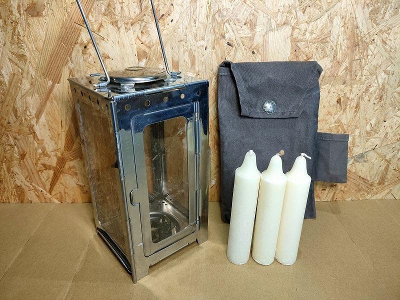 【値下げ中】ヴィンテージ品 極美品 スイス軍フォールディングキャンドルランタン