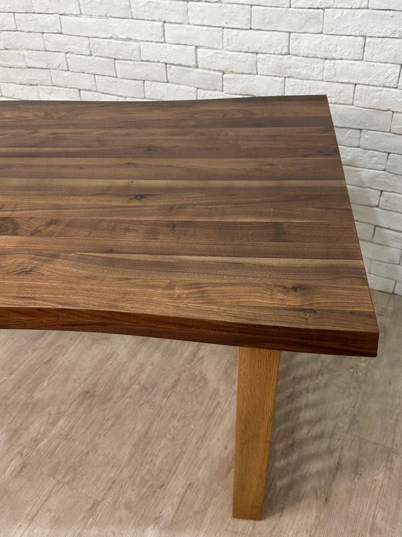 【なると 】180cm ダイニングテーブル　無垢材　デスク　机